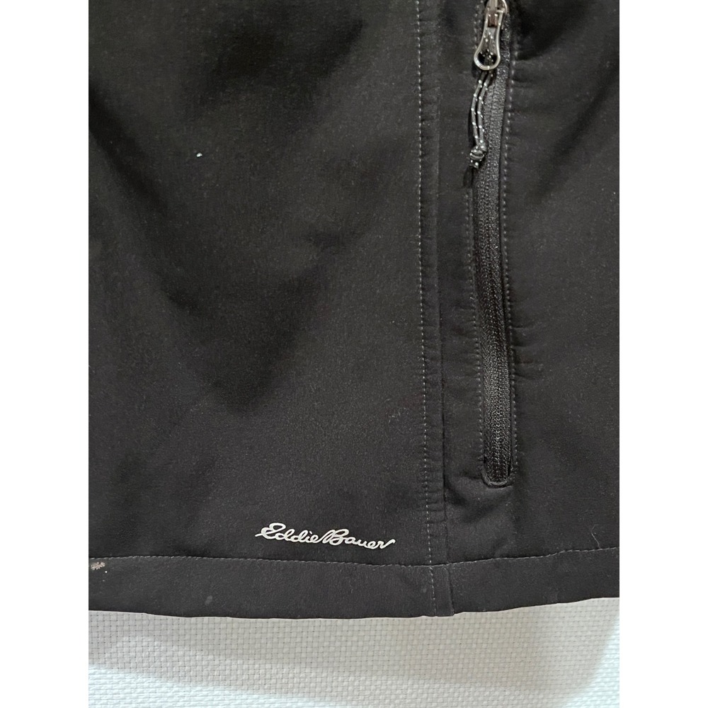 Eddie Bauer Womens Black Softshell Jacket Full Zip Water Resistant Size XL - Picture 7 of 13